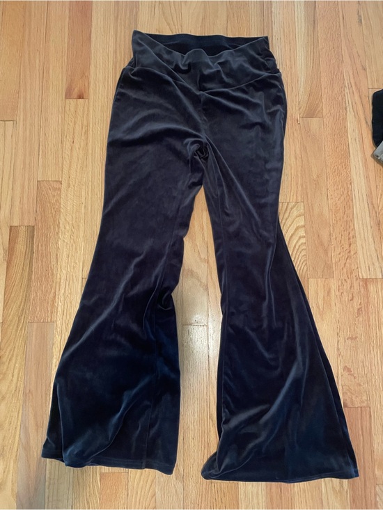 Pants - Black Velvet Flared Pants